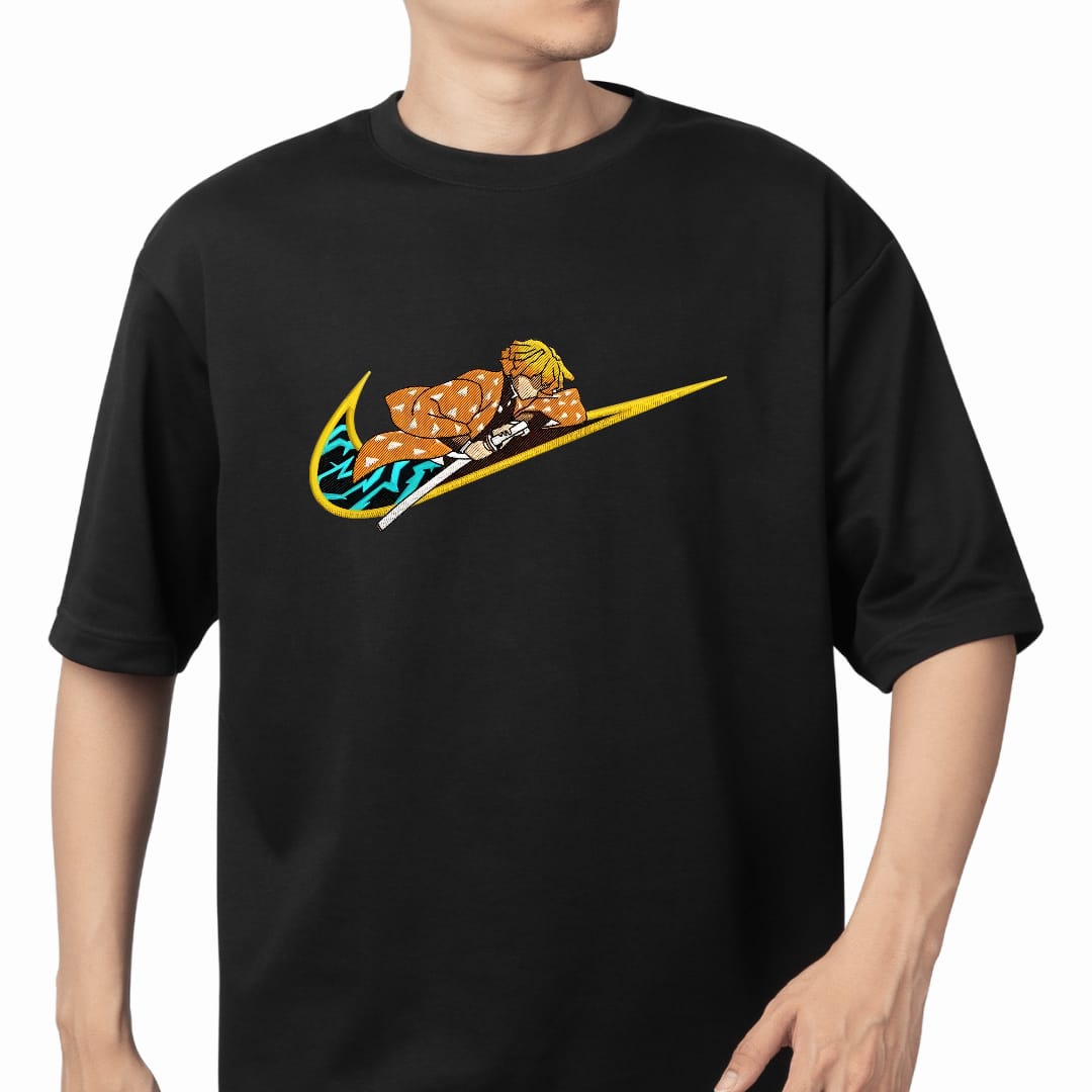 Pehroop Demon Slayer Oversized T-shirt for Men Oversized