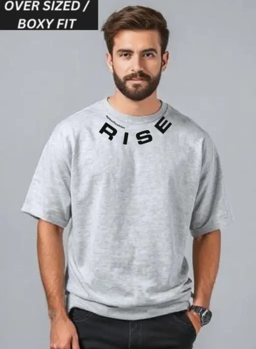 Men’s Oversized Boxy Fit Graphic T-Shirt