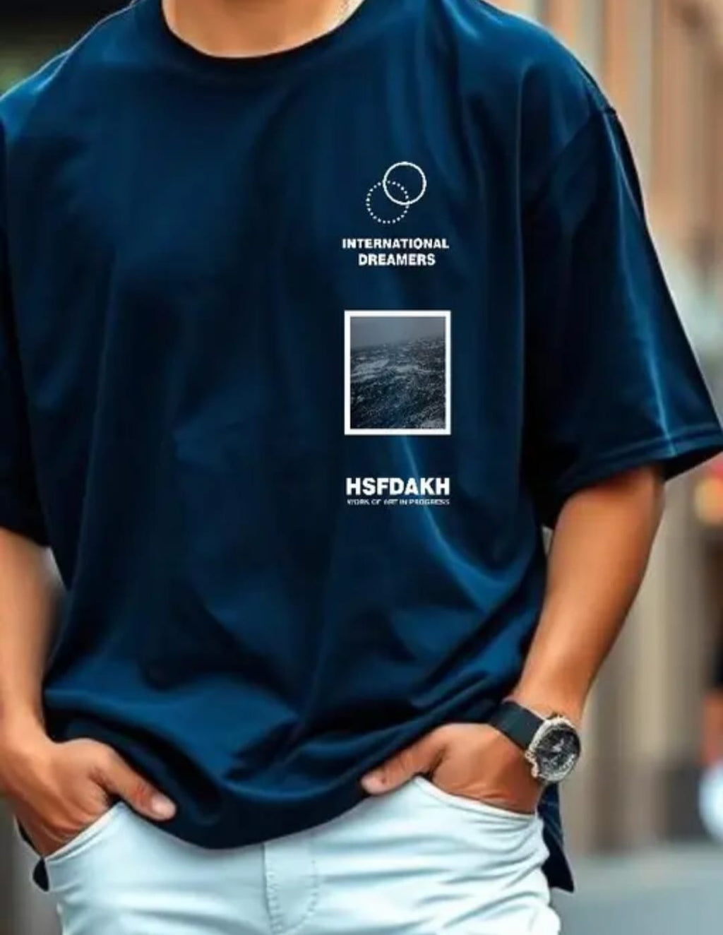 Men’s Oversized Graphic Streetwear T-Shirt