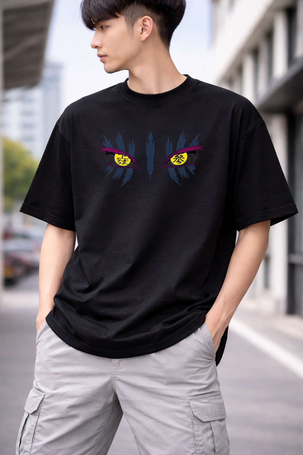 UPPER MOON III | AKAZA | DEMON SLAYER| DROPSHOULDER