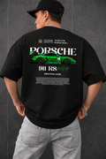 Porsche 911 RS 'Drifting Club' Drop Shoulder Graphic Tee - Heavyweight Cotton